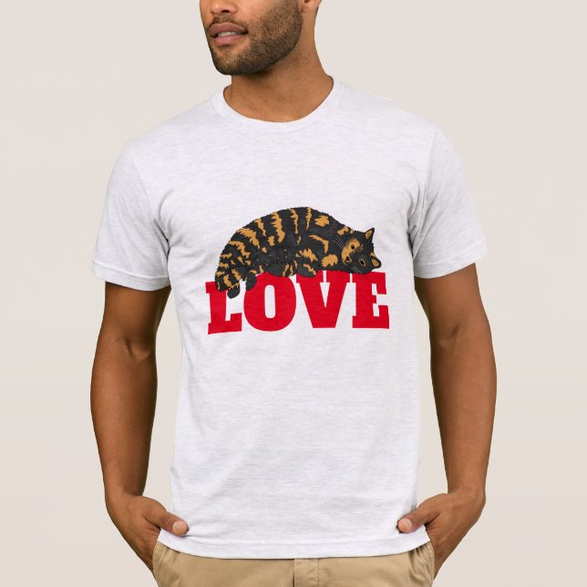 TORTOISESHELL TORTIE CAT T-SHIRTS (Framsida)