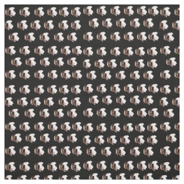 Tortoishell Guinea Grisar, bomullsmaterial Tyg (Provkarta)