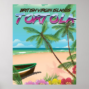 Tortola British Virgin Islands reser affischen Poster