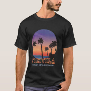 Tortola British Virgin Islands Sunset Beach T Shirt