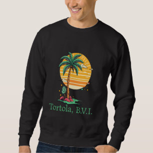 Tortola BVI B.V.I Brittiska Jungfruöarna Souvenir Lång Ärmad Tröja