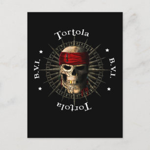 Tortola BVI Piratskalle Vykort