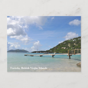 Tortola liten skeppsdocka Poscard Vykort