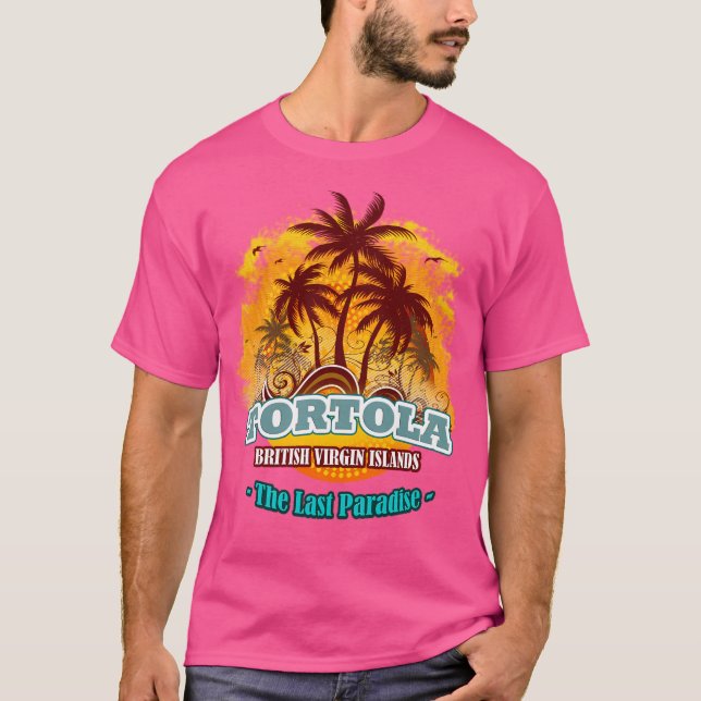 Tortola Senaste paradise T Shirt (Framsida)