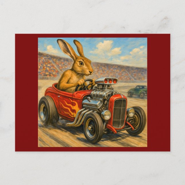 Tortosen och hare är tillbaka vykort (Framsida)