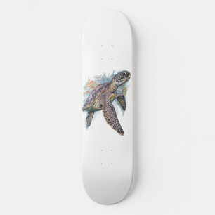 Tortuga de mar multifärgad mini skateboard bräda 18,5 cm