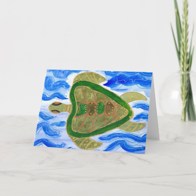 Tortuga Greeting Card Kort (Framsida)