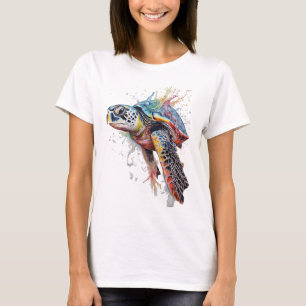 Tortuga marina multifärgad t shirt