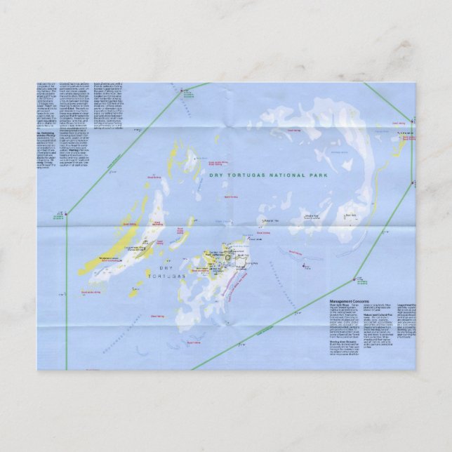 Tortugas Karta Vykort (Framsida)