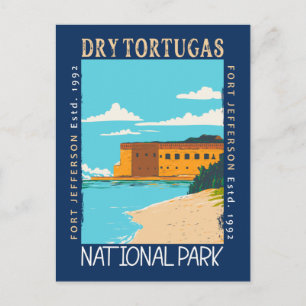 Tortugas nationalpark Florida Fort Jefferson Vykort
