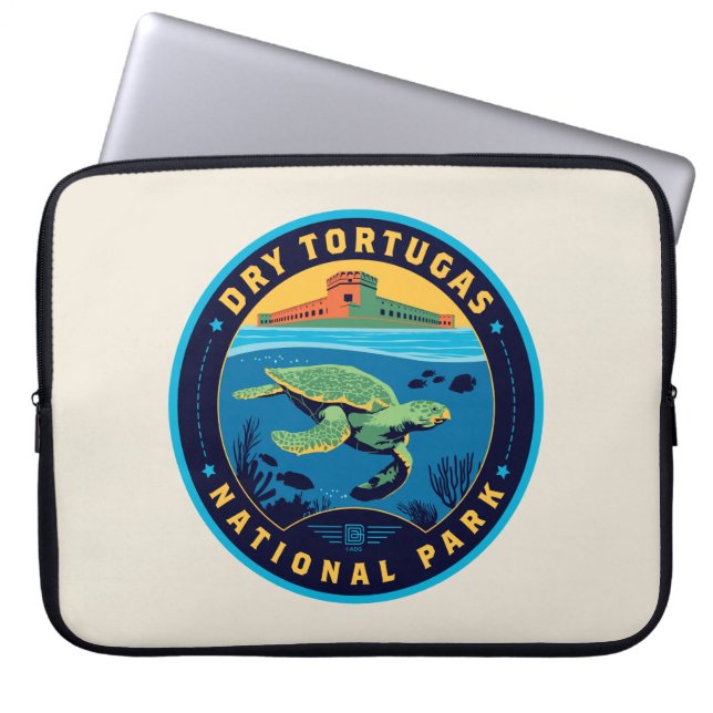 Tortugas nationalpark laptop fodral (Framsidan)