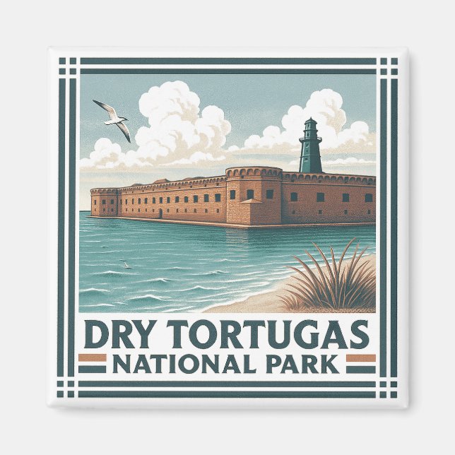 Tortugas nationalpark magnet (Framsidan)