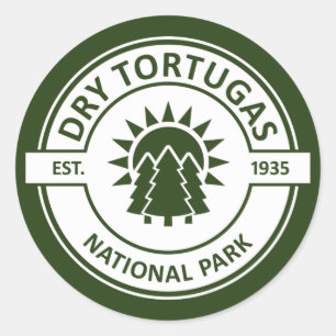 Tortugas nationalpark runt klistermärke