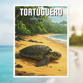 Tortuguero nationalpark Costa Rica Travel Vykort