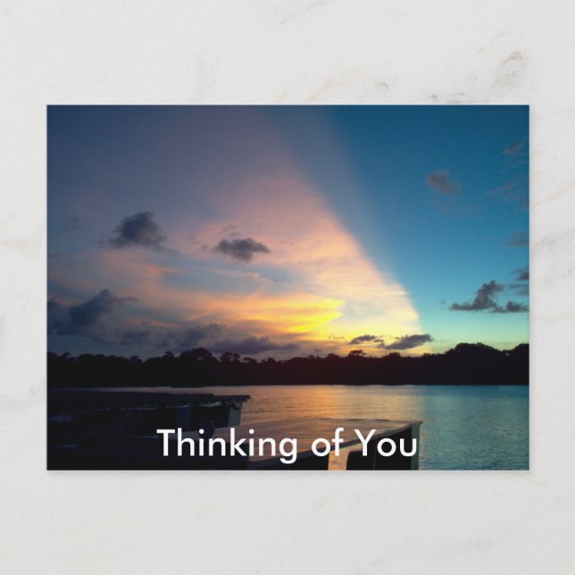 Tortuguero Sunset - Vackra Costa Rica Vykort (Framsida)