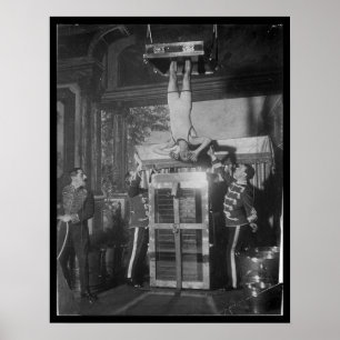 Tortyr för vatten för Harry HOUDINI flyktkonstnär Poster