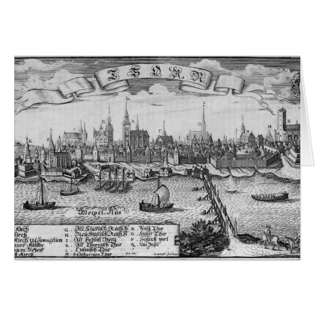 Torun, Polen Hälsningskort (Framsidan Horizontal)