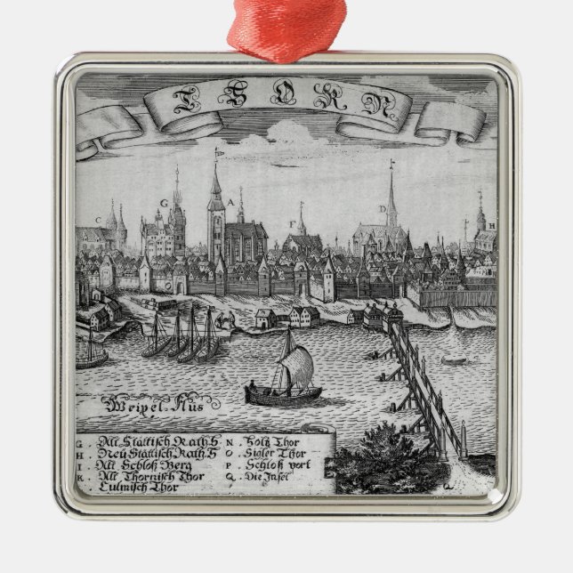 Torun Polen Julgransprydnad Metall (Framsidan)