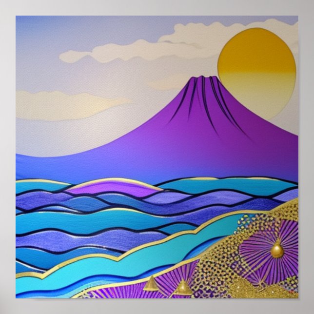 Torusbergen vid Poster av oceanen (Framsidan)