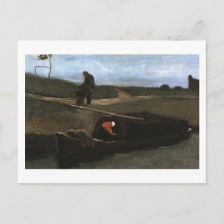 Torv med två Figurer, Vincent Van Gogh Vykort
