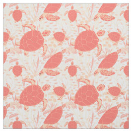 Torv och fiskkorallrev under Mönster Tyg