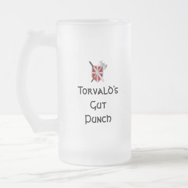 Torvald's Beer Stein Frostat Ölglas (Vänster)