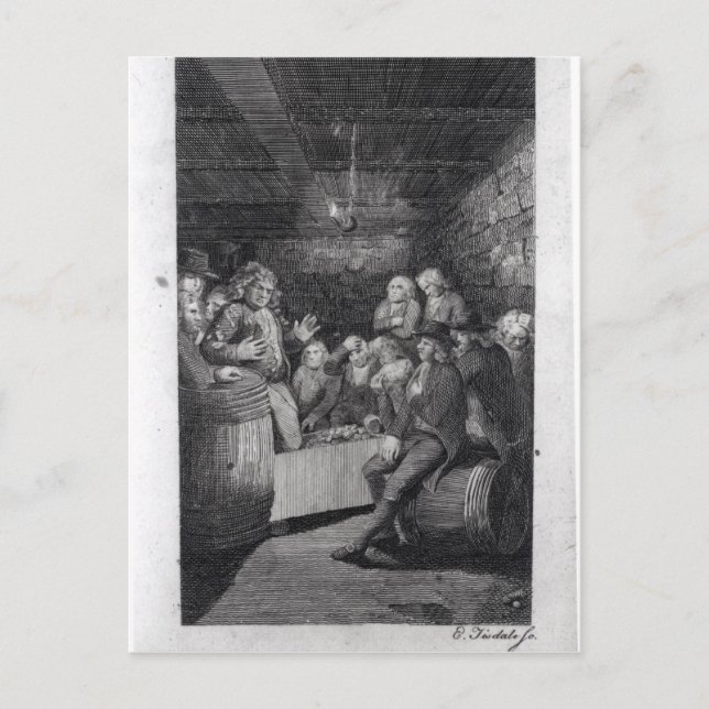 Tory Pandemonium, från John Trumbull's Vykort (Framsida)