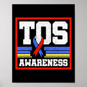 Tos-medvetenhetsband Bröstutloppssyndrom Supp Poster