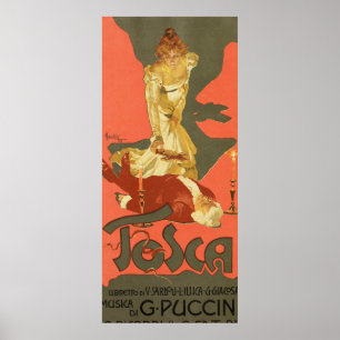 Tosca av Adolfo Hohenstein Poster