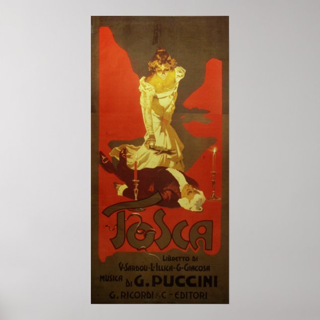 Tosca Opera Poster (Framsidan)