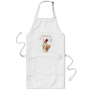 Tosca Opera Vintage - Puccini Operapostersdesign Långt Förkläde