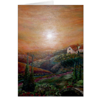 Toscana Hälsningskort
