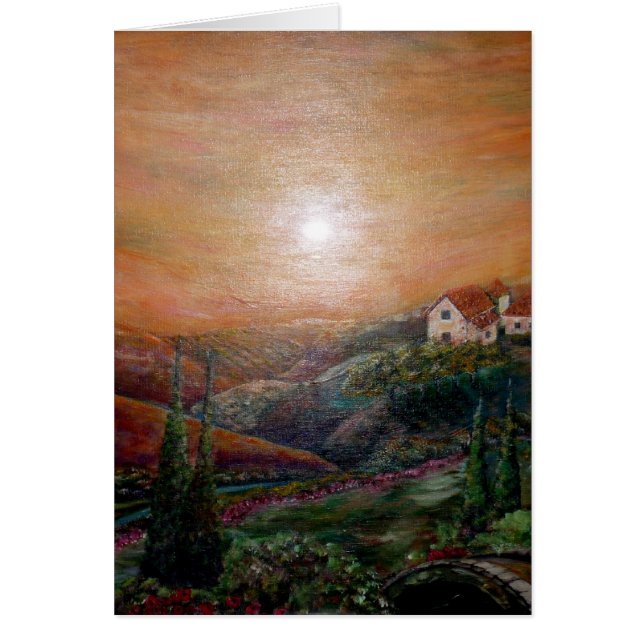 Toscana Hälsningskort (Framsidan)