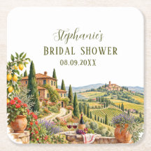 Toscana Italien Citrus Medelhavet Bröllopsdusch