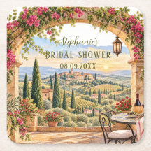 Toscana Italien Citrus Medelhavet Bröllopsdusch