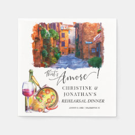 Toscana Italien | Italiensk mat | Övningsmiddag Pappersservett