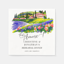 Toscana Italien | Italienska mat | Övning middag Pappersservett