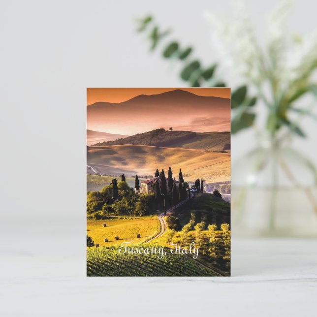 Toscana, Italien - landskapsfotografi Vykort (Stående Fram)