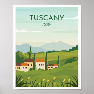 Toscana Italien Poster