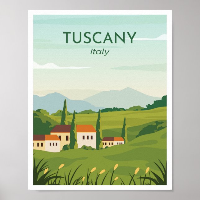 Toscana Italien Poster (Framsidan)