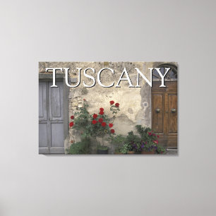 Toscana, Italien Toskansk dörröppning Canvastryck