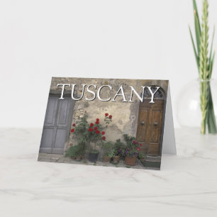 Toscana, Italien Toskansk dörröppning Grattis Kort