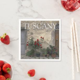 Toscana, Italien Toskansk dörröppning Pappersservett