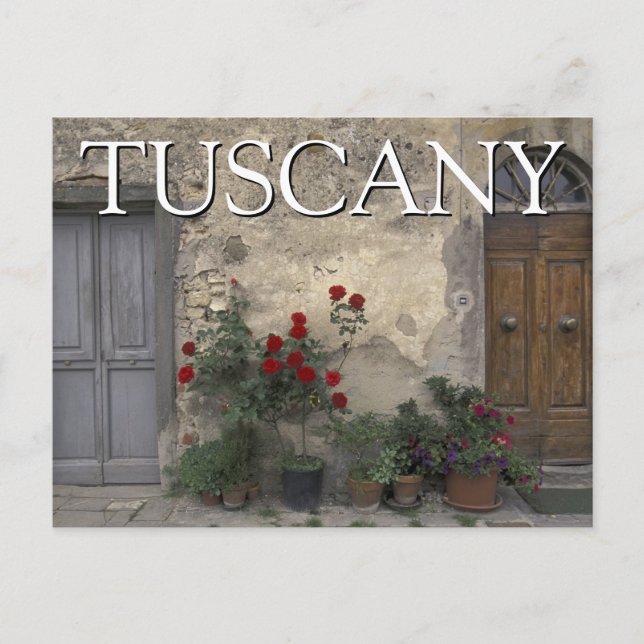 Toscana, Italien | Toskansk dörröppning Vykort (Framsida)