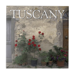 Toscana, Italien Tuscan dörröppning Kakelplatta