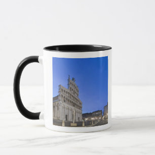 Toscana, Lucca, Piazza San Michele i gryningen Mugg