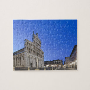 Toscana, Lucca, Piazza San Michele i gryningen Pussel