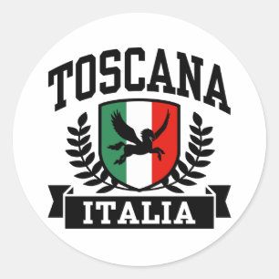 Toscana Runt Klistermärke