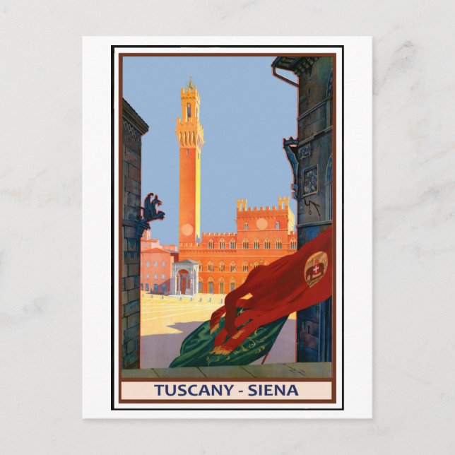 Toscana - Siena Vykort (Framsida)