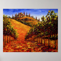 Toscana Vineyard vid Backe